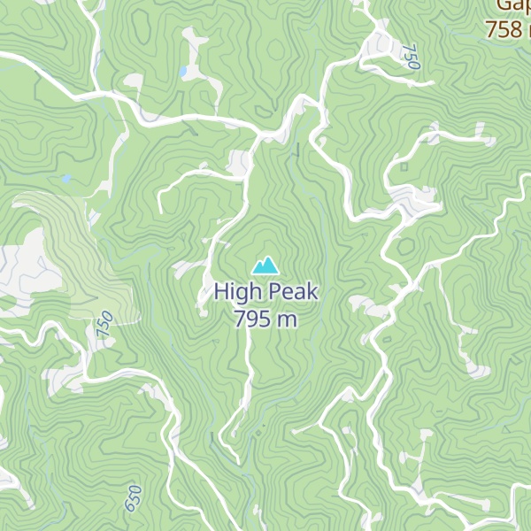 Map of High Peak