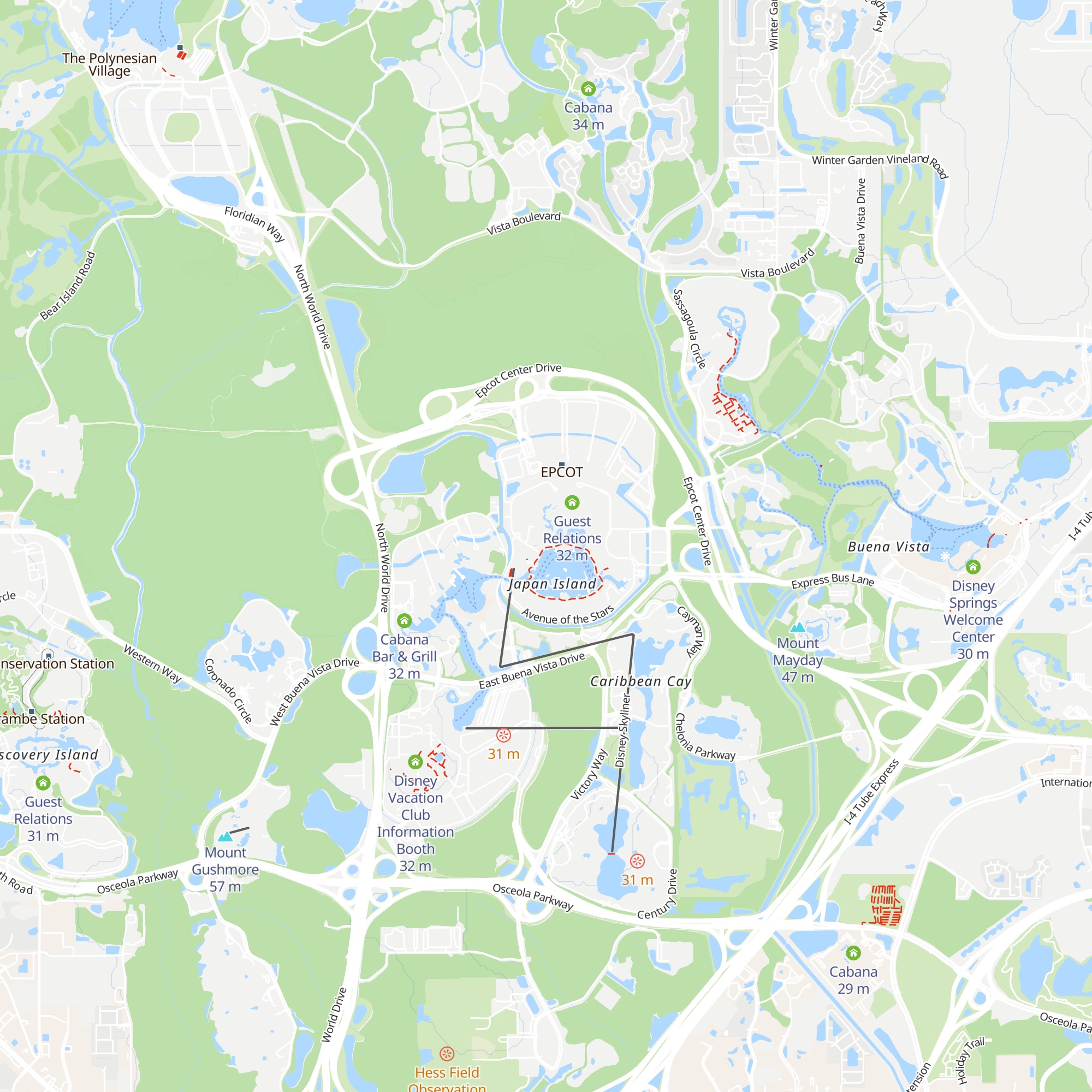Disney Vacation Club Information Center at Canada map