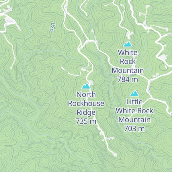 Map of North Rockhouse Ridge