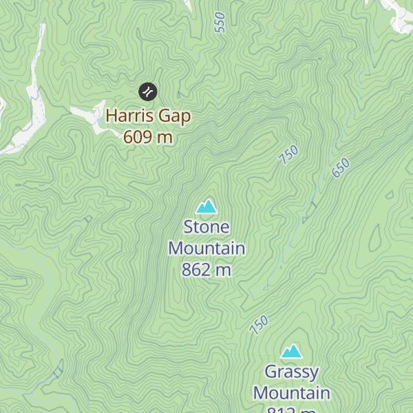 Map of Stone Mountain