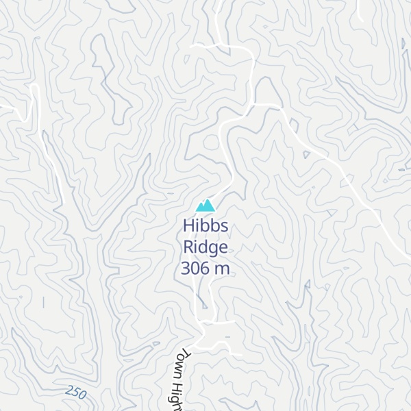 Map of Hibbs Ridge