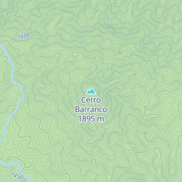 Map of Cerro Barranco