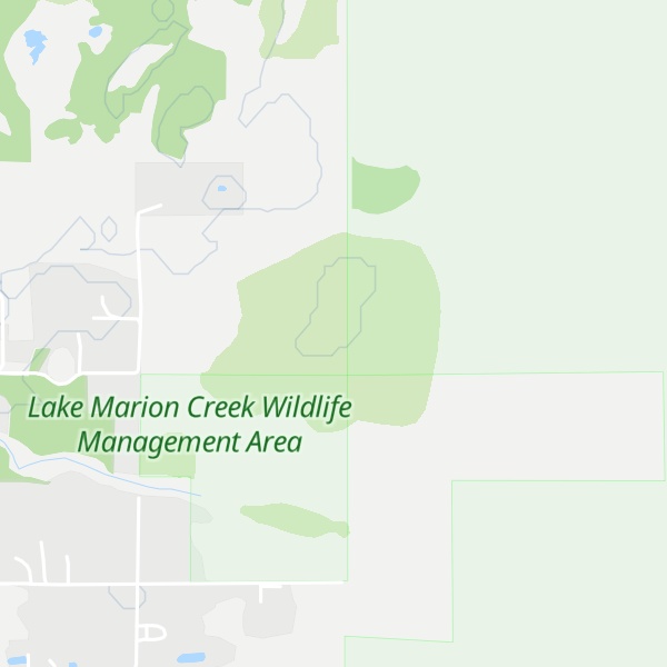 Map of Horseshoe Creek Hill