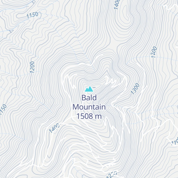 Map of Bald Mountain