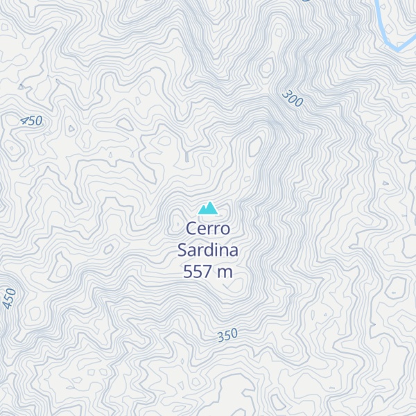 Map of Cerro Sardina