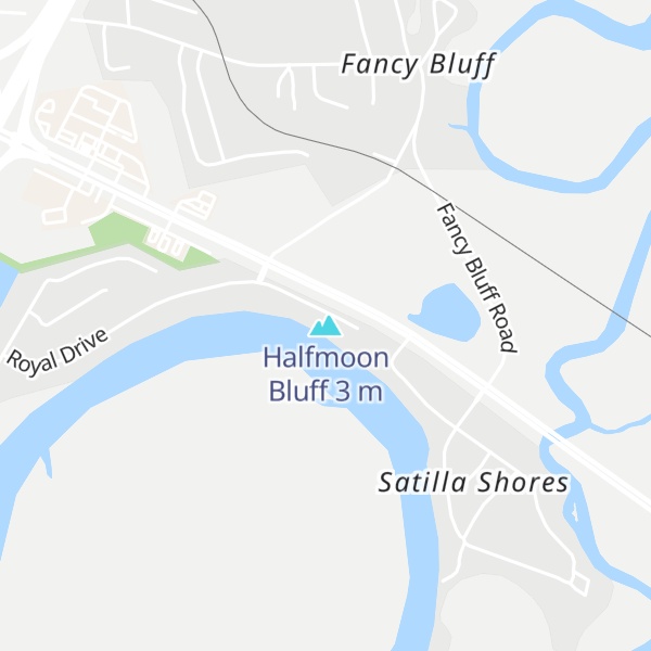 Map of Halfmoon Bluff
