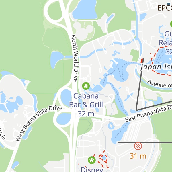 Map of Cabana Bar & Grill