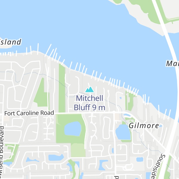 Map of Mitchell Bluff