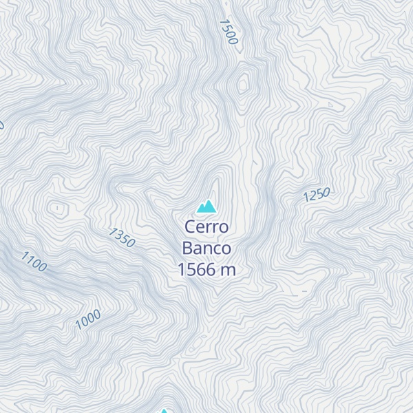 Map of Cerro Banco