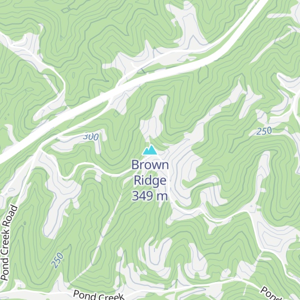 Map of Brown Ridge