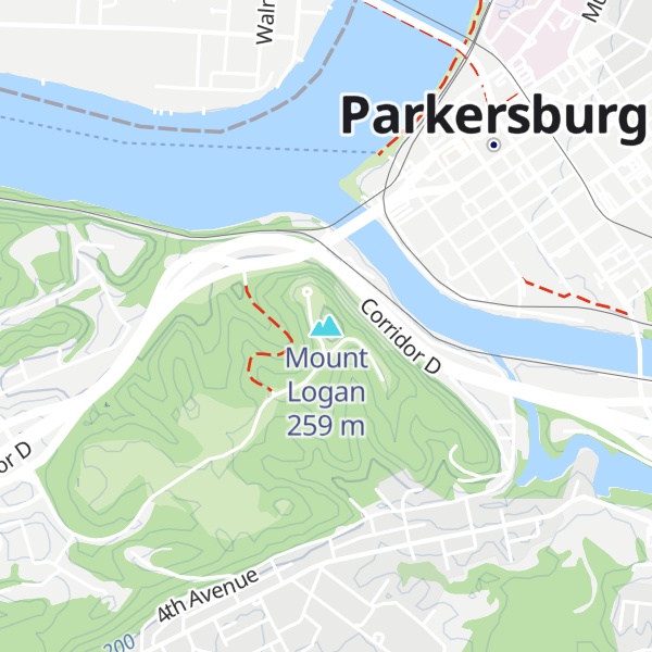 Map of Mount Logan