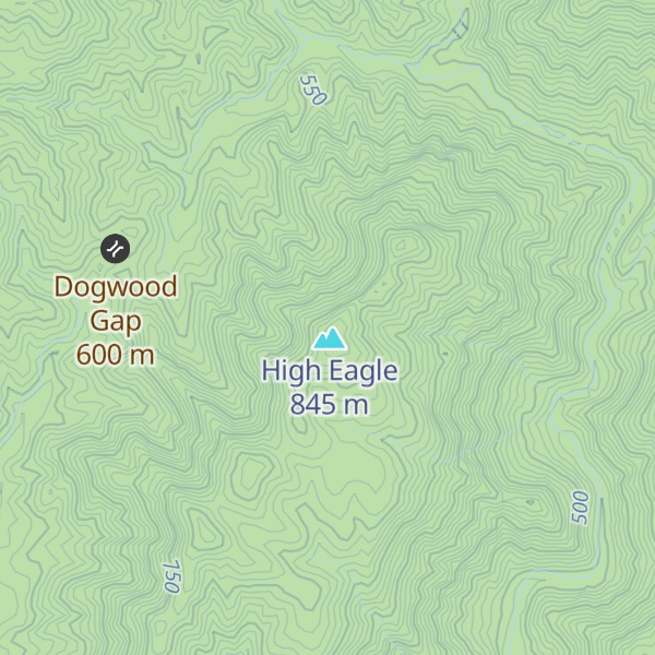 Map of Fork Mountain