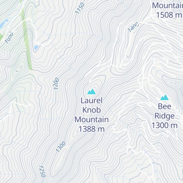 Map of Laurel Knob Mountain