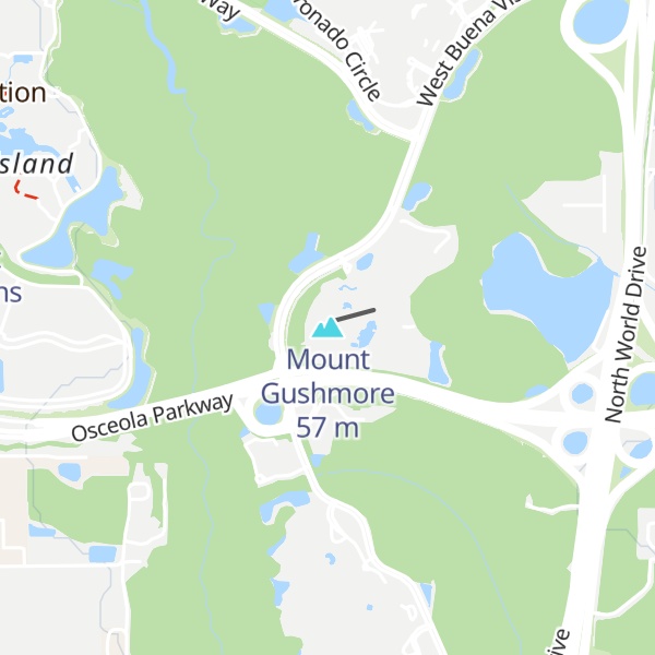 Map of Mount Gushmore