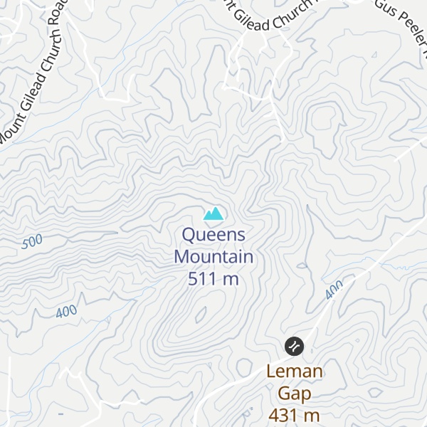 Map of Queens Mountain