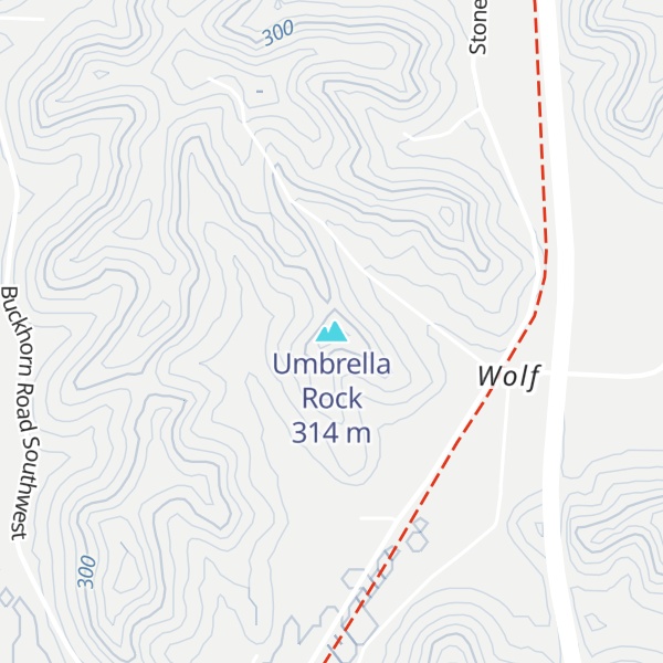 Map of Umbrella Rock