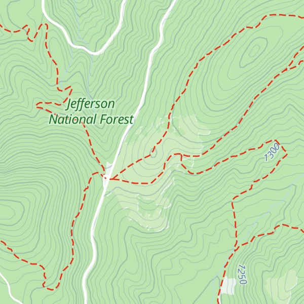 Map of Balsam Mountain
