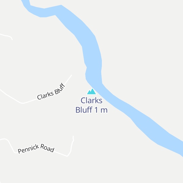 Map of Clarks Bluff