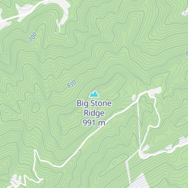 Map of Big Stone Ridge