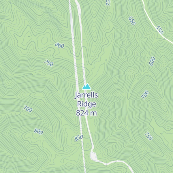 Map of Jarrells Ridge