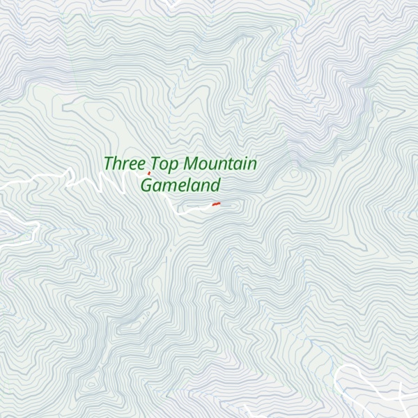 Map of Three Top Mountain