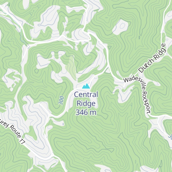 Map of Central Ridge