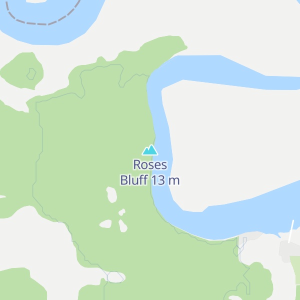 Map of Roses Bluff