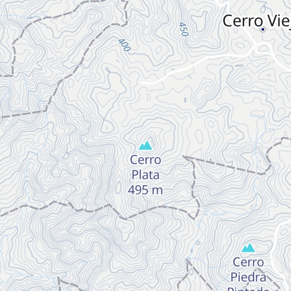 Map of Cerro Plata