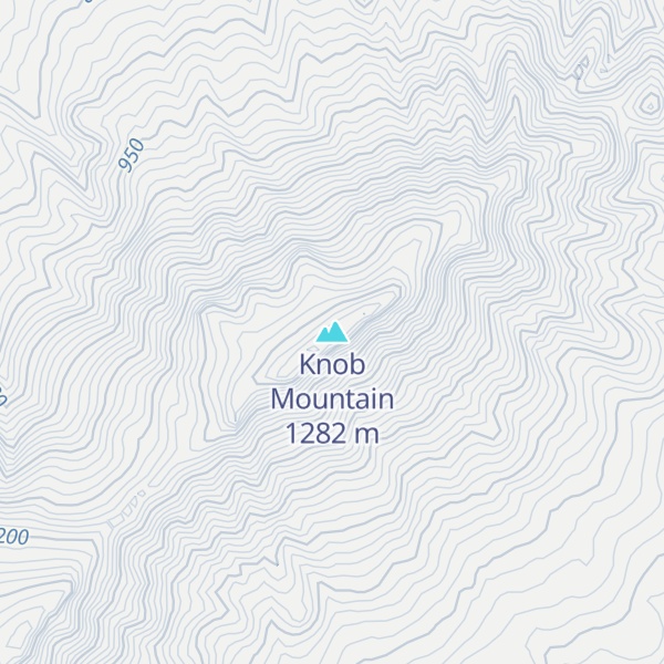 Map of Knob Mountain