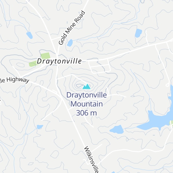 Map of Draytonville Mountain