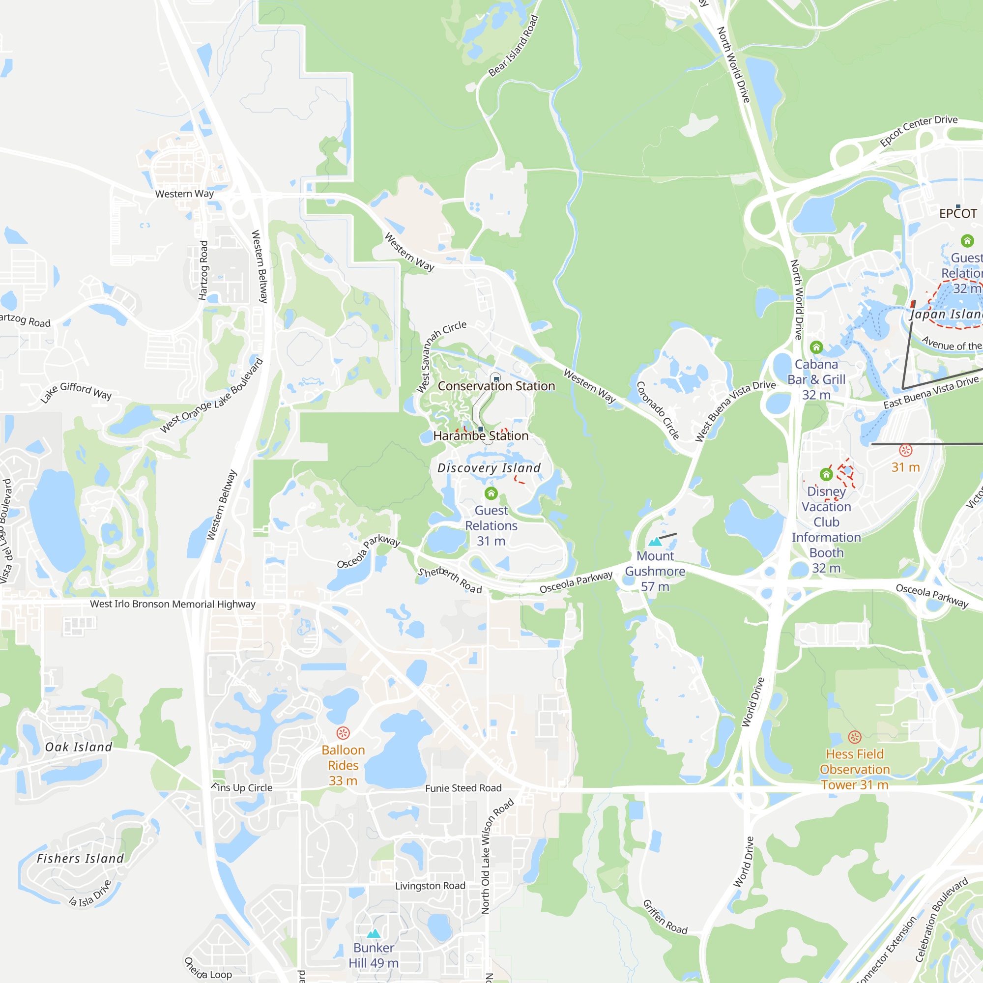 Guest Services map