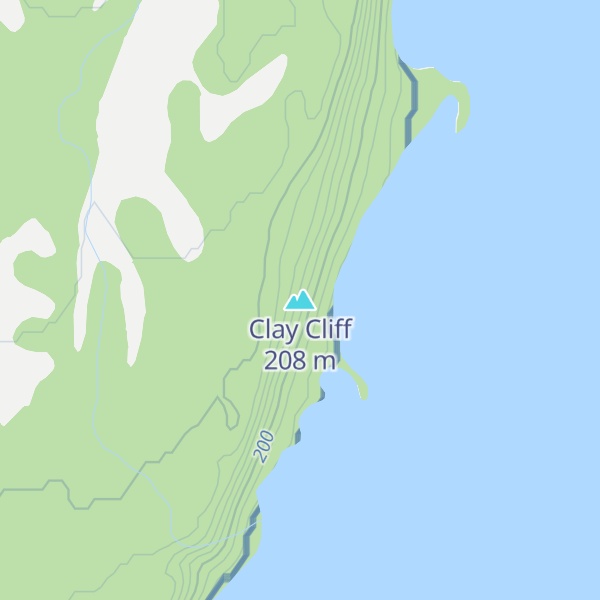 Map of Clay Cliff