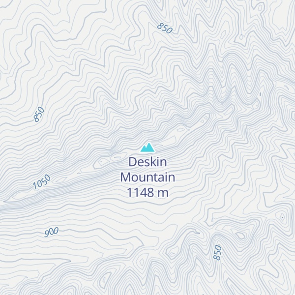 Map of Deskin Mountain
