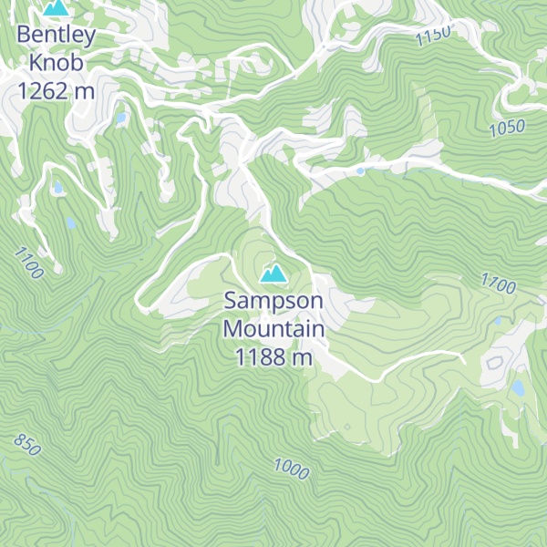 Map of Sampson Mountain