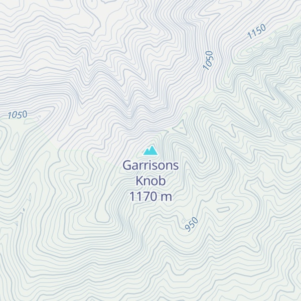 Map of Garrisons Knob
