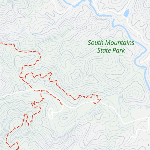 Map of Swenk Knob