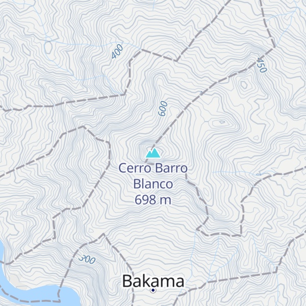 Map of Cerro Barro Blanco