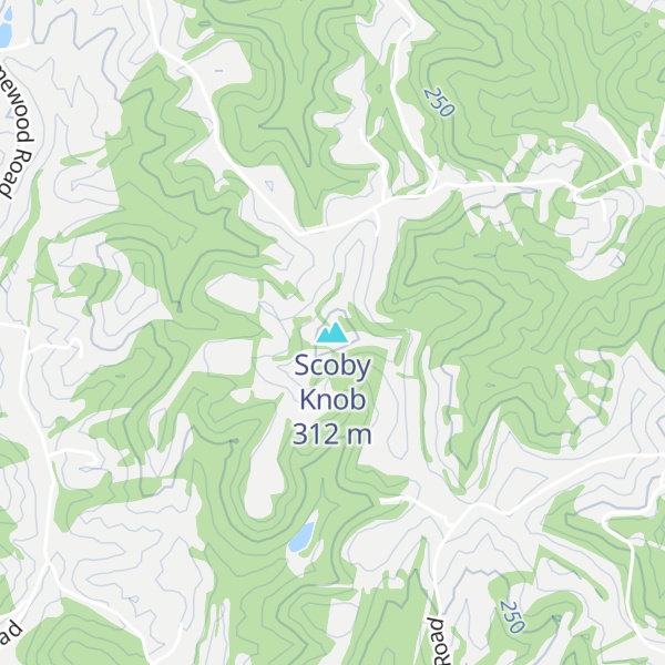 Map of Scoby Knob