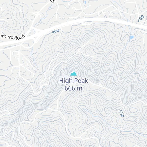 Map of High Peak