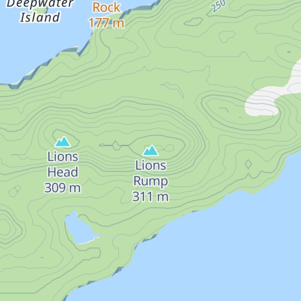 Map of Lions Rump