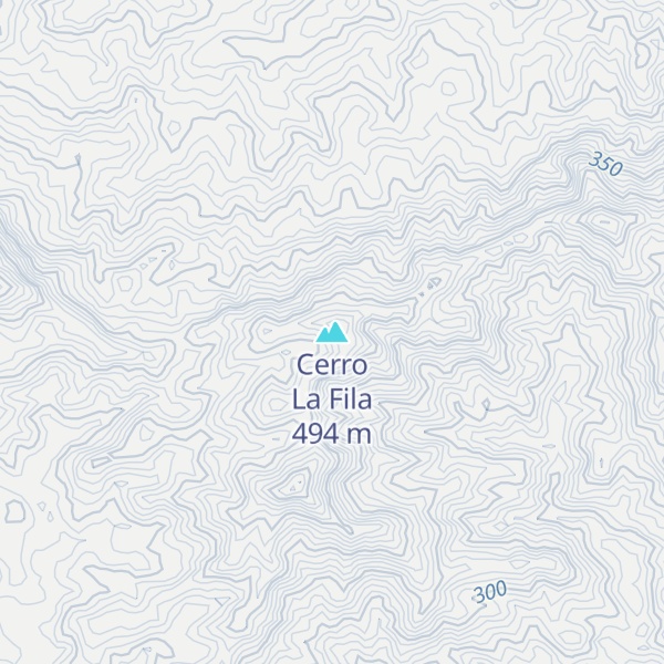 Map of Cerro La Fila