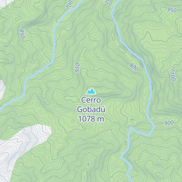 Map of Cerro Gobadú