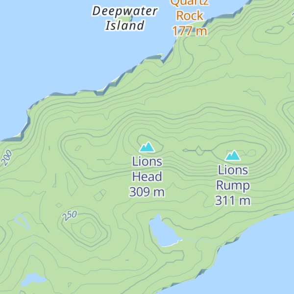 Map of Lions Head