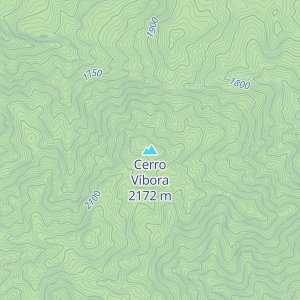 Map of Cerro Víbora
