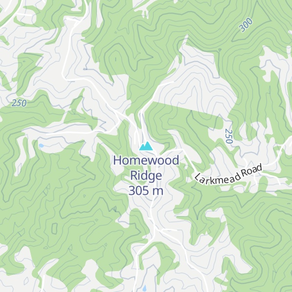 Map of Homewood Ridge