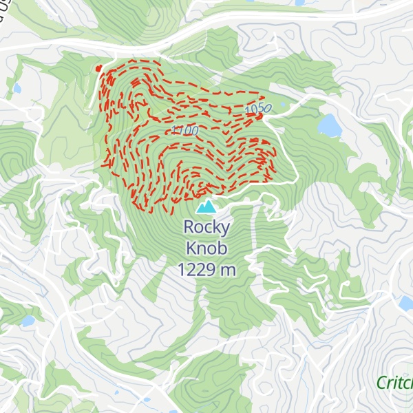 Map of Rocky Knob