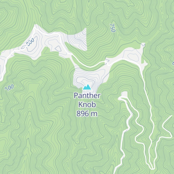 Map of Panther Knob