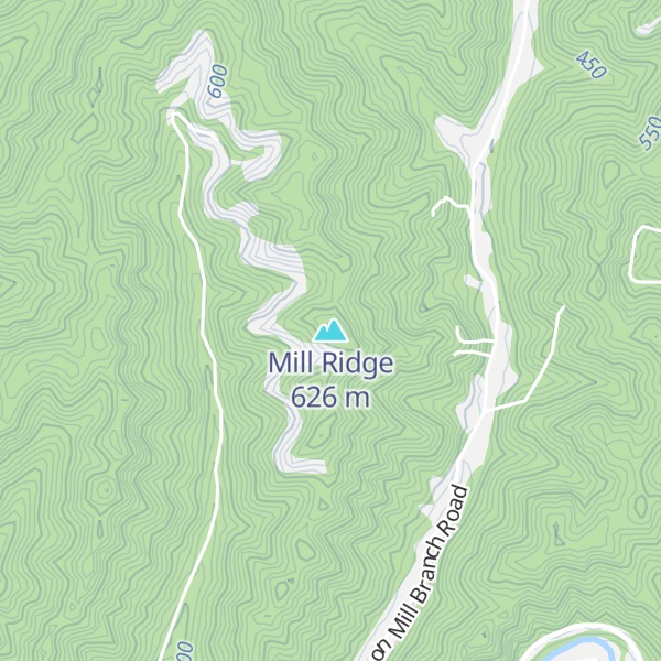 Map of Mill Ridge