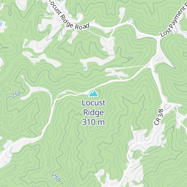 Map of Locust Ridge