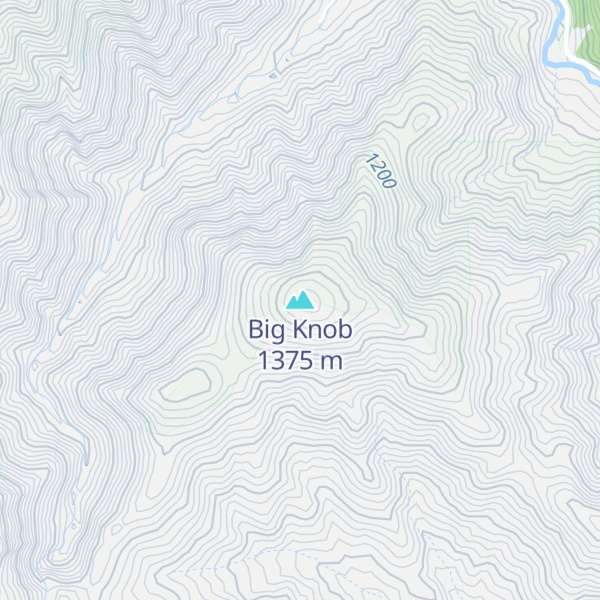Map of Big Knob
